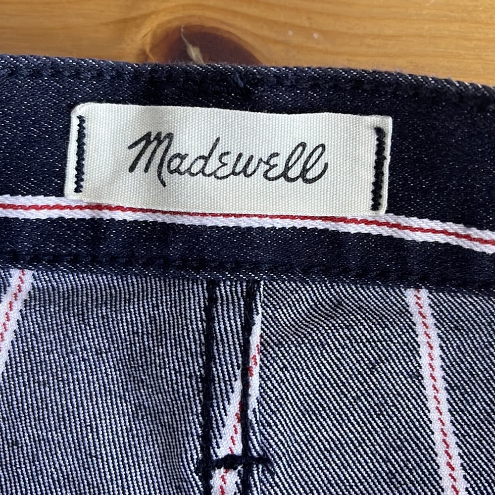 Madewell Cali Demi Boot In Elsie Stripe Size 29 - Picture 12 of 14